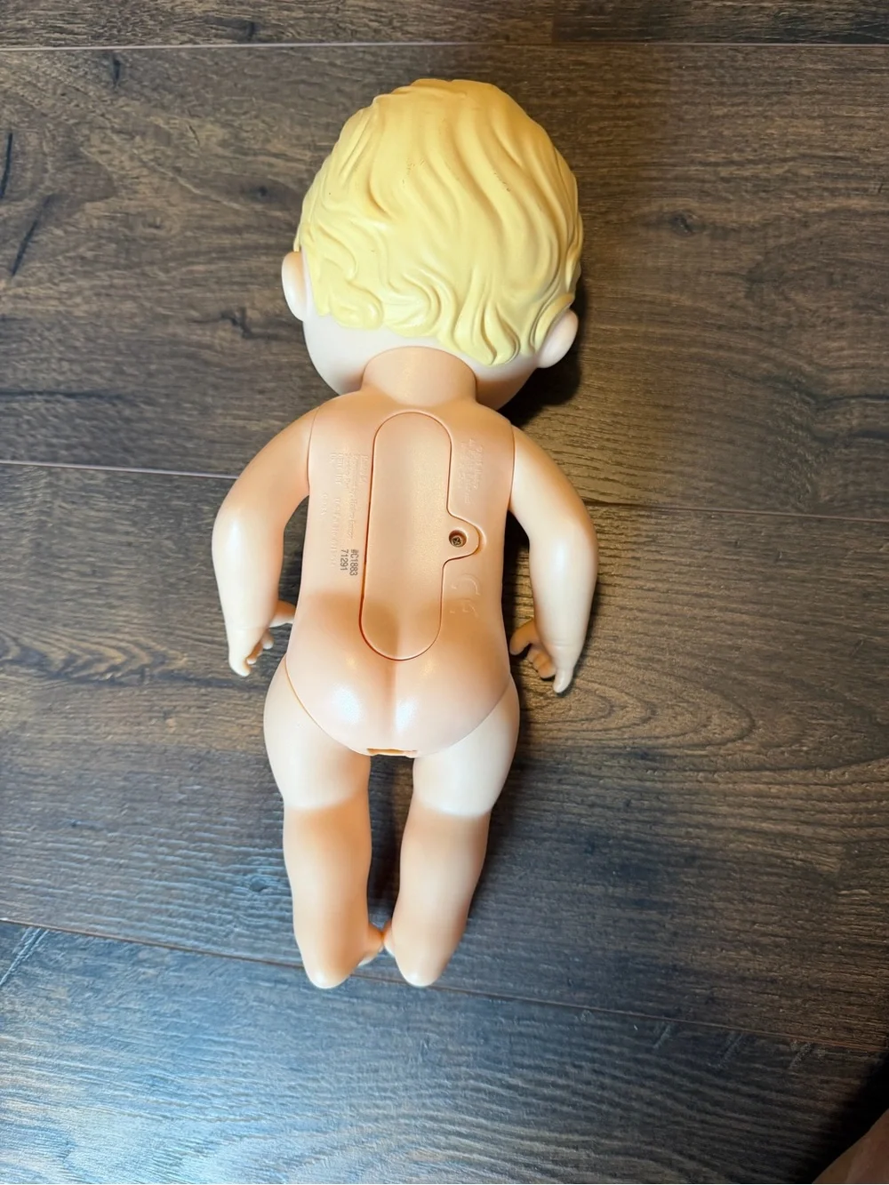 2015 Baby Alive Super Snacks Snackin Luke Boy Doll Blonde Hair Blue Eyes Hasbro